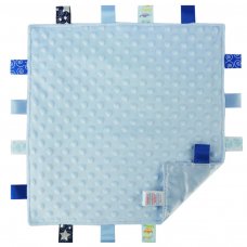 BC15-B: Blue Bubble Comforters with Taggies